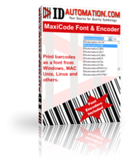 IDAutomation MaxiCode Font and Encoder screenshot